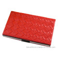 Newly Design Woven Leather Business Card Holder (BS-L-078)